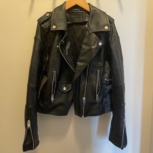 Blank NYC leather moto jacket